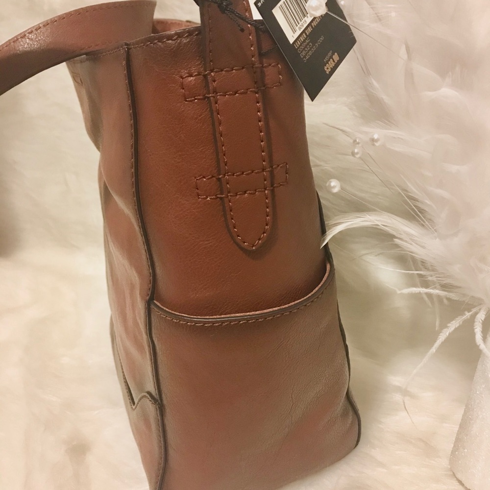 👜 NEW FRYE 👜 SIDE POCKET LEATHER HOBO - Picture 5 of 8